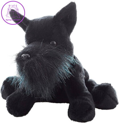 PLYŠ Pes knírač sedící 16cm *PLYŠOVÉ HRAČKY*