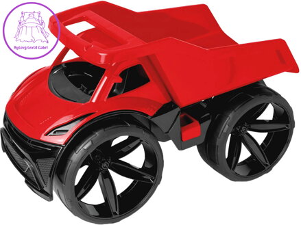 WADER Auto nákladní Maximus baby sklápěč 58cm velká kola červený