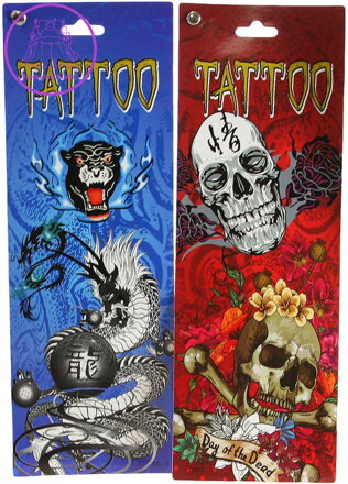 Tetování dětské tattoo set 6 archů 6 druhů
