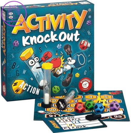 PIATNIK Hra ACTIVITY Knock Out *SPOLEČENSKÉ HRY*