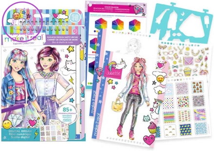 MAKE IT REAL Portfolio návrhářské Symboly kreativní set v krabici