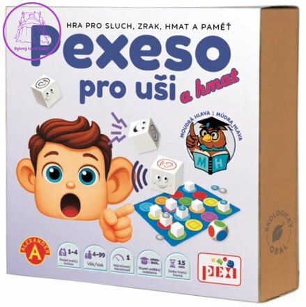 PEXI Pexeso pro uši a hmat - naučná společenská hra