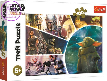 TREFL PUZZLE Star Wars The Mandalorian Baby Yoda 41x28cm 100 dílků skládačka