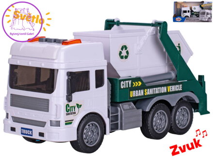 Auto popelářské kontejner se světlem a zvukem