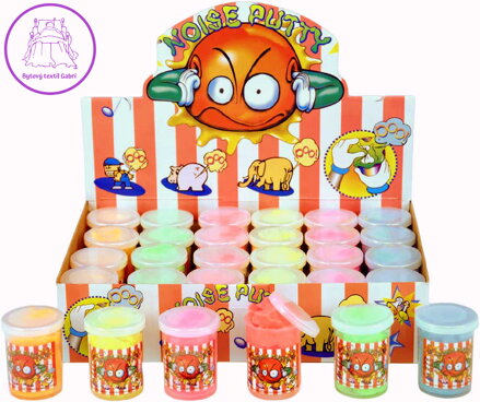 Hmota sliz prdící 6 barev v kelímku