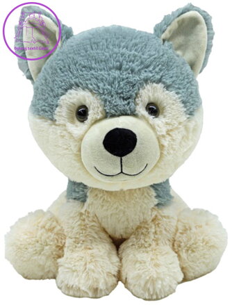 PLYŠ Pes Husky 30cm sedící *PLYŠOVÉ HRAČKY*