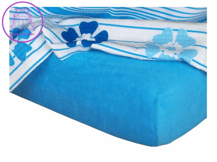Dadka Froté prostěradlo denim 60x120x10 cm