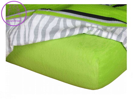 Dadka Froté prostěradlo kiwi 60x120x10 cm