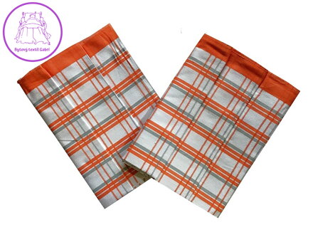 Svitap Utěrka Extra savá 50x70 cm Tradiční káro oranžové 3 ks
