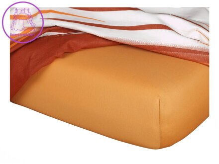 Dadka Jersey prostěradlo karamel 35x75x2 cm do kočárku
