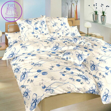 Dadka Povlečení bavlna Bloom elegance banán 240x200, 2x70x90 cm