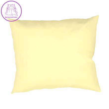 Dadka Povlak na polštář krep Žlutý UNI 70x90 cm