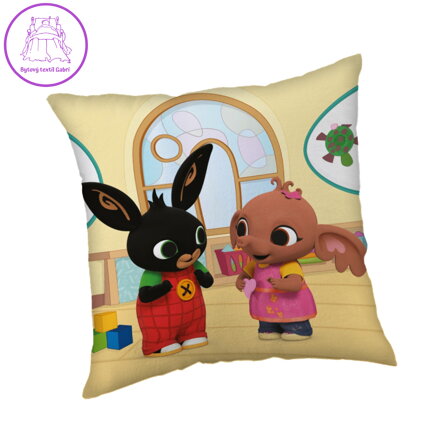 Jerry Fabrics Polštářek Králíček Bing 051 40x40 cm