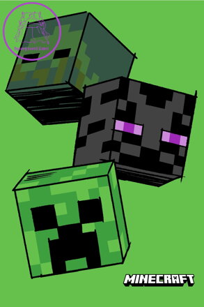 Jerry Fabrics Dětská fleecová deka Minecraft The Mobs 100x150 cm