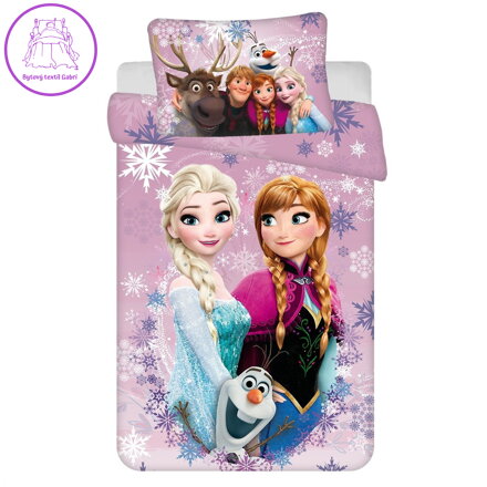 Jerry Fabrics Povlečení do postýlky Frozen Purple 05 baby 100x135, 40x60 cm