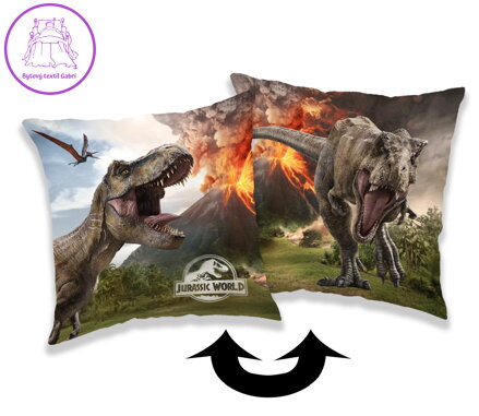Jerry Fabrics Polštářek Jurský svět Volcano 40x40 cm
