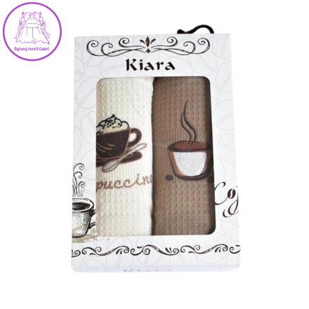 Praktik Dárková sada utěrek Kiara Cappuccino 50x70 cm 2 ks
