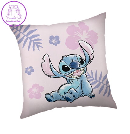 Jerry Fabrics Polštářek Lilo a Stitch Pink 35x35 cm