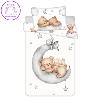Jerry Fabrics Povlečení do postýlky Medvídek Ribbon baby 100x135, 40x60 cm