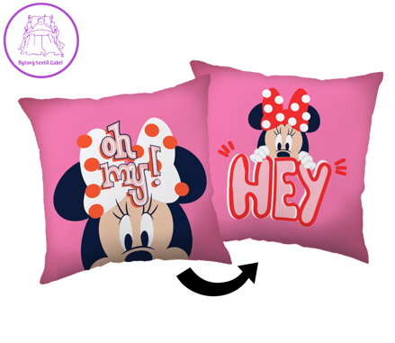 Jerry Fabrics Polštářek Minnie Hey 40x40 cm