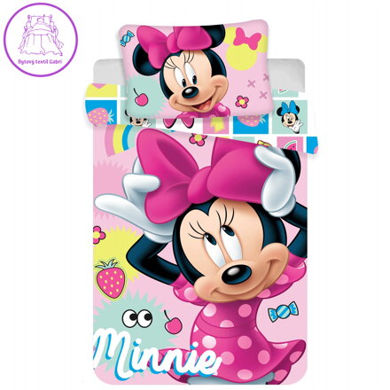 Jerry Fabrics Disney povlečení do postýlky Minnie sweet baby 100x135, 40x60 cm