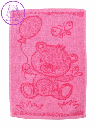 Profod Dětský ručník Bear pink 30x50 cm