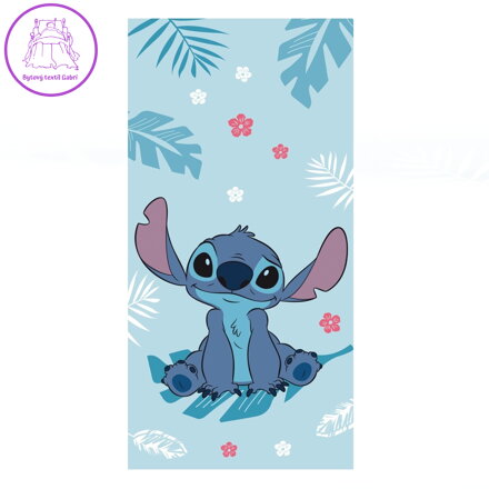 Jerry Fabrics Osuška Lilo a Stitch Blue 70x140 cm