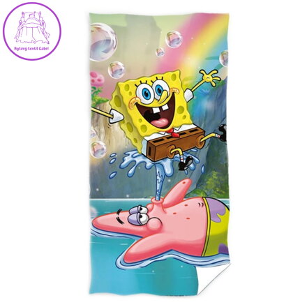 Carbotex Osuška Sponge Bob Vodotrysk 70x140 cm