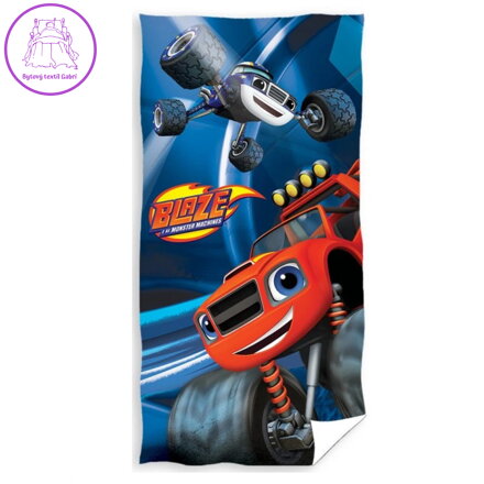 Carbotex Osuška Plamínek a Čtyřkoláci Blaze a Darington 70x140 cm