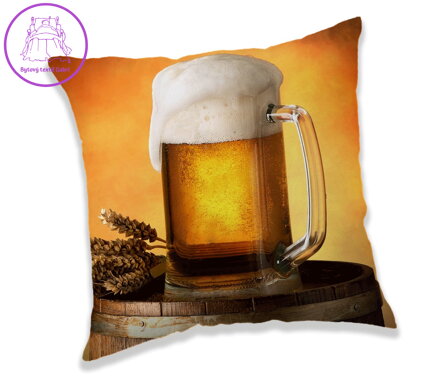 Jerry Fabrics Polštářek Pivo 40x40 cm