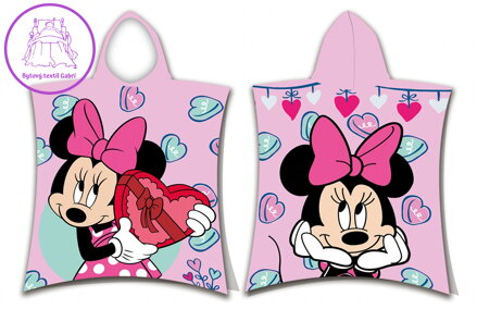 Jerry Fabrics Pončo Minnie pink 03 50x115 cm