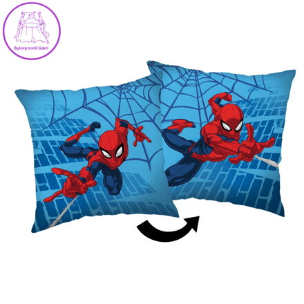 Jerry Fabrics Polštářek Spiderman Blue 05 40x40 cm