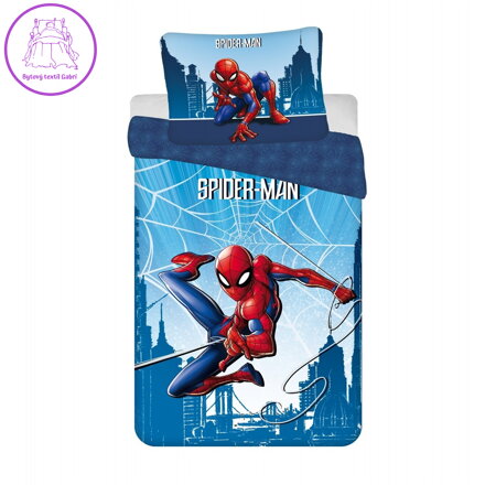 Jerry Fabrics Povlečení Spider-man Blue 04 140x200, 70x90 cm