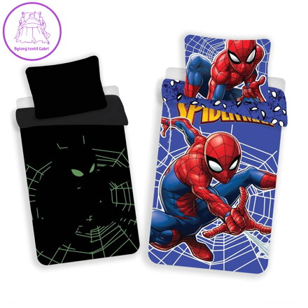 Jerry Fabrics Povlečení Spiderman svítící efekt 140x200, 70x90 cm