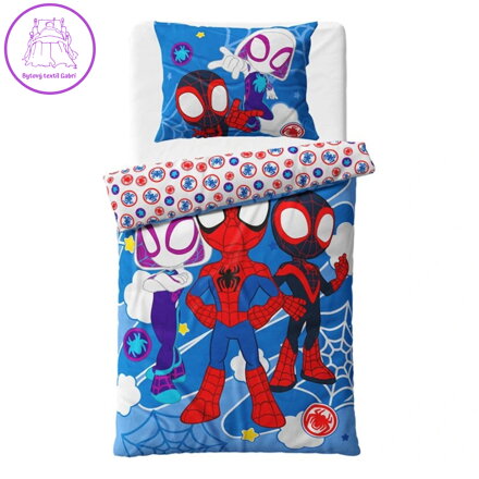 Carbotex Mikroplyšové povlečení Spidey Úžasní přátelé 140x200, 70x90 cm