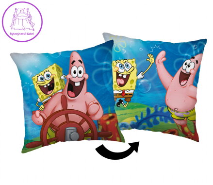 Jerry Fabrics Polštářek Sponge Bob Sea 40x40 cm