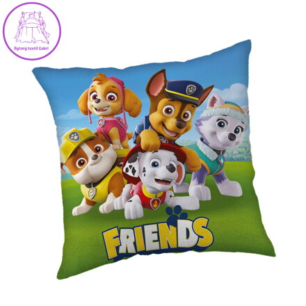 Jerry Fabrics Polštářek Tlapková patrola Friends 40x40 cm