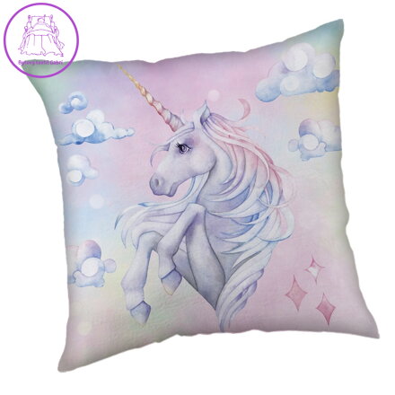 Jerry Fabrics Polštářek Unicorn Rainbow 40x40 cm