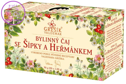 Grešík Se šípky a heřmánkem 20 x 1,5 g
