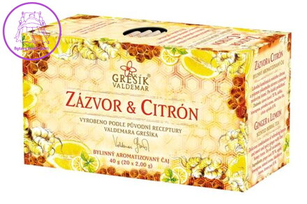 Grešík Zázvor & Citrón & Med 20 x 2,0 g