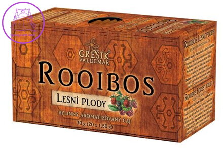 Grešík Rooibos Lesní plody 20 x 1,5 g
