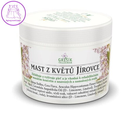 Grešík mast Z květů jírovce 50 ml