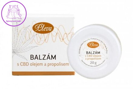 Grešík Balzám s CBD olejem a propolisem 20 g Pleva