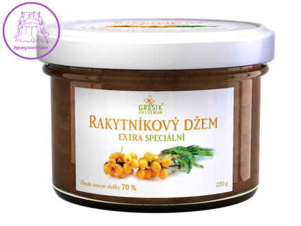 Grešík Rakytníkový džem extra Speciální 220 g