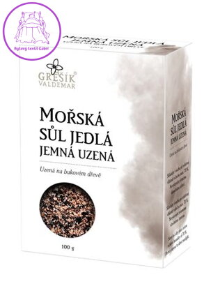 Grešík Sůl Mořská jedlá jemná uzená 100 g