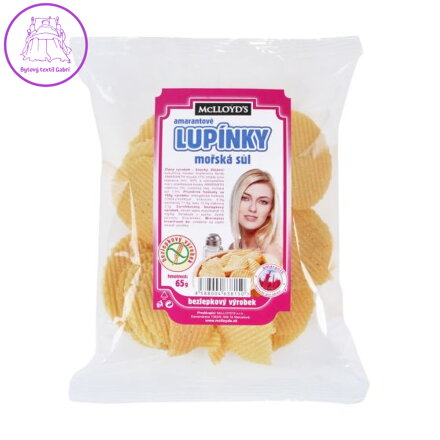 McLLoyds amarantové lupínky, mořská sůl 65 g