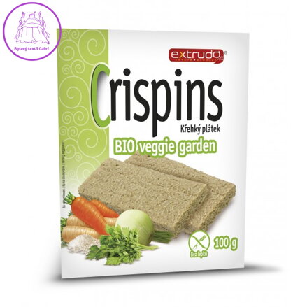 Extrudo veggie garden křehký plátek, bio 100 g