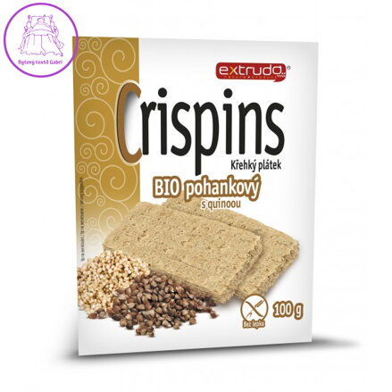 Extrudo Crispins pohankový křehký plátek s quinoou, bio 100g