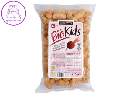 Bio Kids kukuřičná křupka s červenou řepou 55 g