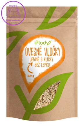 iPlody Ovesné vločky jemné s klíčky bez lepku 500 g
